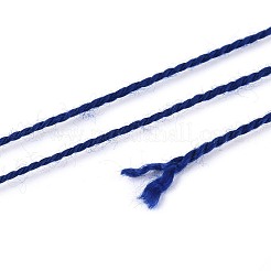 編組ポリエステルコード  ジュエリー作りのための  ラウンド  ダークブルー  0.5~1mm  約63~64m /ロール  10ロール/セット&nbsp;OCOR-T017-04A-42