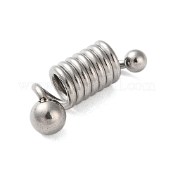 Non-Tarnish 304 Stainless Steel European Beads&nbsp;STAS-G338-08P