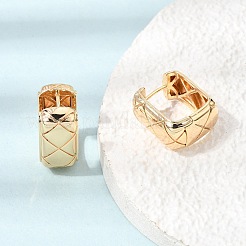 Brass Hoop Earrings&nbsp;KK-CBACA55-19G