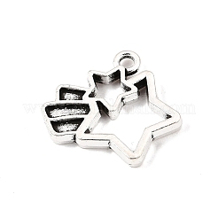 合金のチベット風チャーム  流れ星のチャーム  アンティークシルバー  15.5x18x2mm  穴：1.7mm&nbsp;AL-CBAE4B1-01AS