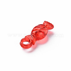 透明なアクリルパーツ  キャンディ  ミックスカラー  21x7x5.5mm  穴：3mm  約1220個/500g&nbsp;MACR-N013-045-A01