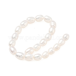 Natural Cultured Freshwater Pearl Beads Strands&nbsp;PEAR-N012-06J-1