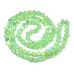 Electroplate Transparent Glass Beads Strands&nbsp;EGLA-Q125-002-B01