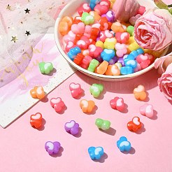 不透明アクリルビーズ 5袋  蝶  ミックスカラー  13x17x9.5mm  穴：2.7mm  20個/袋&nbsp;OACR-CJ0001-73