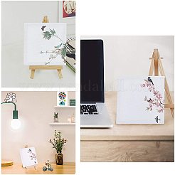 画材セット  折りたたみ木製イーゼルスケッチパッド付き  プラスチックアートブラシペンバリューセットと水彩オイルパレット  ミックスカラー&nbsp;DIY-NB0003-18
