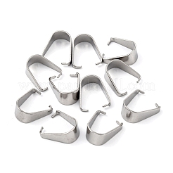 Tarnish Resistant 304 Stainless Steel Snap on Bails&nbsp;STAS-R048-13x9mm