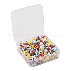 114Pcs 6 Style Acrylic Beads&nbsp;DIY-FS0002-36