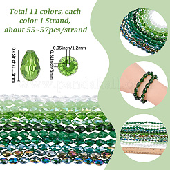 11 Strands 11 Colors Mixed Styles Glass Beads Strands&nbsp;EGLA-SC0001-69A