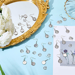 40Pcs 304 Stainless Steel Earring Hooks&nbsp;DIY-SC0033-77B