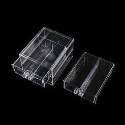 4-Grid Acrylic Jewelry Storage Drawer Boxes&nbsp;CON-K002-01A