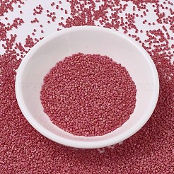 MIYUKIデリカビーズ小  シリンダー  日本製シードビーズ  15/0  （dbs0874)マットな不透明な赤ab  1.1x1.3mm  穴：0.7mm  約3500個/10g&nbsp;X-SEED-J020-DBS0874