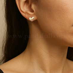 4 Pairs 2 Colors Alloy Stud Earrings&nbsp;EJEW-HY0001-39