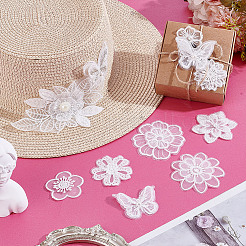 12Pcs 10 Styles Computerized Embroidery Organza Ornament Accesories&nbsp;PATC-NB0001-45
