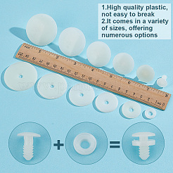 60 sets 6 styles Plastic Doll Joints&nbsp;DOLL-GO0001-05
