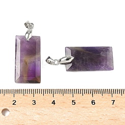 Natural Amethyst Faceted Pendants&nbsp;G-L623-03P-06