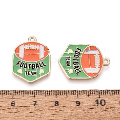 Alloy Enamel Pendants&nbsp;ENAM-T025-02G-15