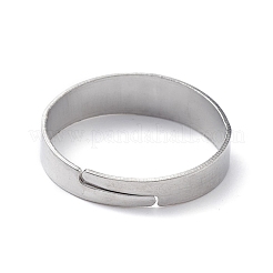 Non-Tarnish 304 Stainless Steel Loop Ring Bases&nbsp;KK-I674-02P-B