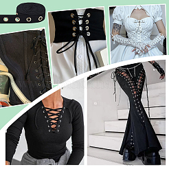 Cotton Herringbone Ribbons with Eyelet Rings&nbsp;OCOR-PH0005-36A-02