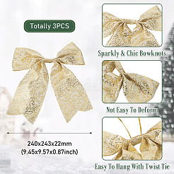 Polyamide Glitter Bowknots&nbsp;DIY-TAC0051-010A