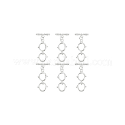 6Pcs Pack Plating Brass Toggle Clasps&nbsp;KK-BC0013-84