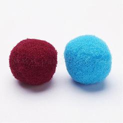 DIY人形クラフトポリエステル高弾性ポンポムボール  ラウンド  ミックスカラー  18~19mm&nbsp;FIND-WH0001-18mm