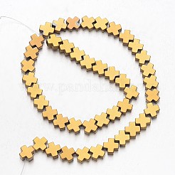 Electroplate Non-magnetic Synthetic Hematite Bead Strands&nbsp;G-F300-51-03