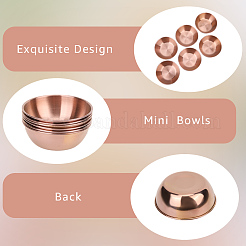6Pcs Stainless Steel Dipping Bowls&nbsp;AJEW-CP0009-70RG
