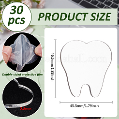 30Pcs Transparent Acrylic Badge&nbsp;AJEW-BC0008-01
