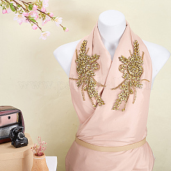 Flower Resin Rhinestone Decorative Corsages for Clothing Accessories&nbsp;PATC-WH0021-064A