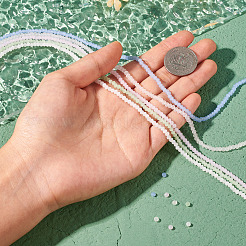 5 Strand 5 Colors Imitation Jade Glass Beads Strands&nbsp;EGLA-TA0001-51