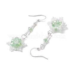 Glass Seed Beaded Dangle Earrings&nbsp;EJEW-MZ00171-03