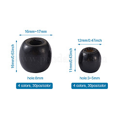Dyed Natural Wood Beads&nbsp;WOOD-CW0001-01-LF