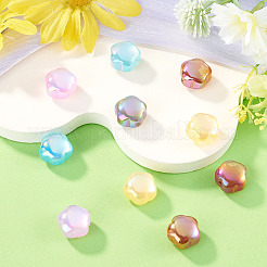 10Pcs Transparent Resin UV Reactive Beads&nbsp;RESI-TADJ0001-12