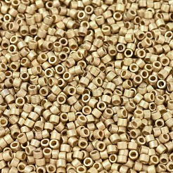 MIYUKIデリカビーズ  シリンダー  日本製シードビーズ  11/0  （db0334)マット24ktゴールドライトプレート  1.3x1.6mm  穴：0.8mm  約20000個/袋  100 G /袋&nbsp;SEED-J020-DB0334