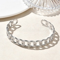 304 Stainless Steel Cuff Bangles&nbsp;BJEW-A160-02P