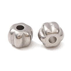 304ステンレススチールビーズ  花  ステンレス鋼色  5x4mm  穴：1.6mm&nbsp;SA-CBA7A40-02P-B