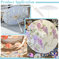 DIY Blank Craft Paper Umbrella&nbsp;DIY-WH0899-801A