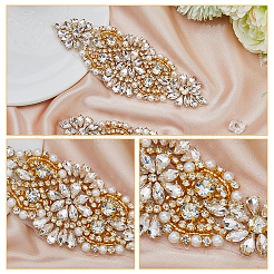 2Pcs Alloy with Rhinestone Sewing Decorate&nbsp;DIY-FH0006-82G