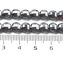 テラヘルツストーンビーズ連売り  多面カット  フラットラウンド  6~7.5x4~5.5mm  穴：0.8~1mm  約56~70個/連  15.31~16.10インチ（38.9~40.9cm）&nbsp;G-C179-A11-02