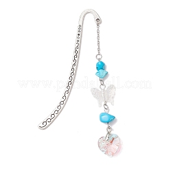 Tibetan Style Alloy Hook Bookmarks&nbsp;AJEW-JK00342