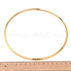 4mm 304ステンレス製チョーカーネックレス  硬いネックレス  イオンプレーティング（ip）  ゴールドカラー  内径：5.63インチ（14.3cm）&nbsp;SA-CBA725A-23G