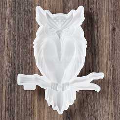 フクロウと枝 DIY 壁装飾シリコンモールド  レジン型  UVレジン用  エポキシ樹脂工芸品作り  ホワイト  205x155x19mm  内径：179x146mm&nbsp;LS-SIL-F007-07
