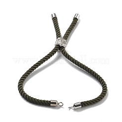 Twisted Nylon Cord Silder Bracelets&nbsp;DIY-B066-03P-22