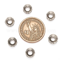 Brass Rhinestone Spacer Beads&nbsp;X-RB-A020-9mm-01P