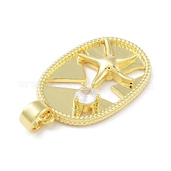 Brass Glass Pendants&nbsp;KK-F877-28G