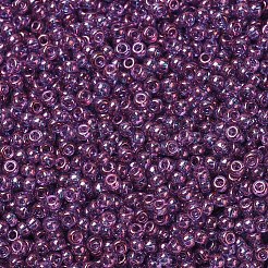 MIYUKIラウンドロカイユビーズ  日本製シードビーズ  11/0  （rr312)アメジストゴールド光沢  2x1.3mm  穴：0.8mm  約50000個/ポンド&nbsp;SEED-G007-RR0312