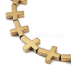 Electroplated Synthetic Non-magnetic Hematite Beads Strands&nbsp;G-K375-F03-02