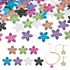 70Pcs 7 Colors Spray Paint 430 Stainless Steel Charms&nbsp;STAS-TA0006-07