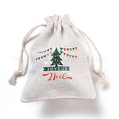Christmas Cotton Cloth Storage Pouches&nbsp;ABAG-M004-02F