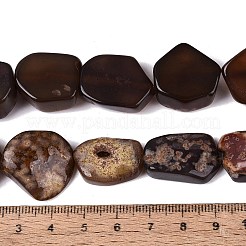 Dyed Natural Agate Beads Strands&nbsp;G-Q606-23E-01